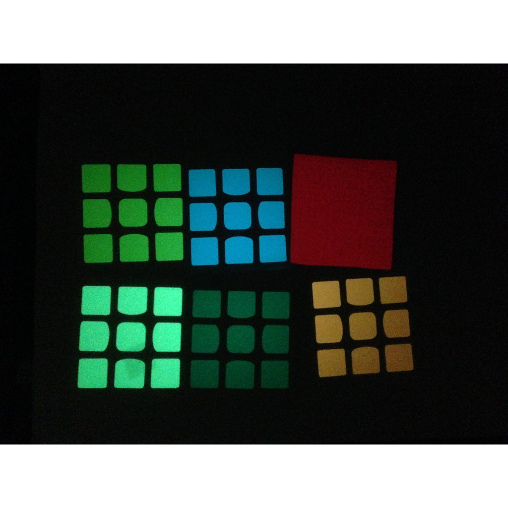 Phụ kiện Rubik - Sticker phát sáng