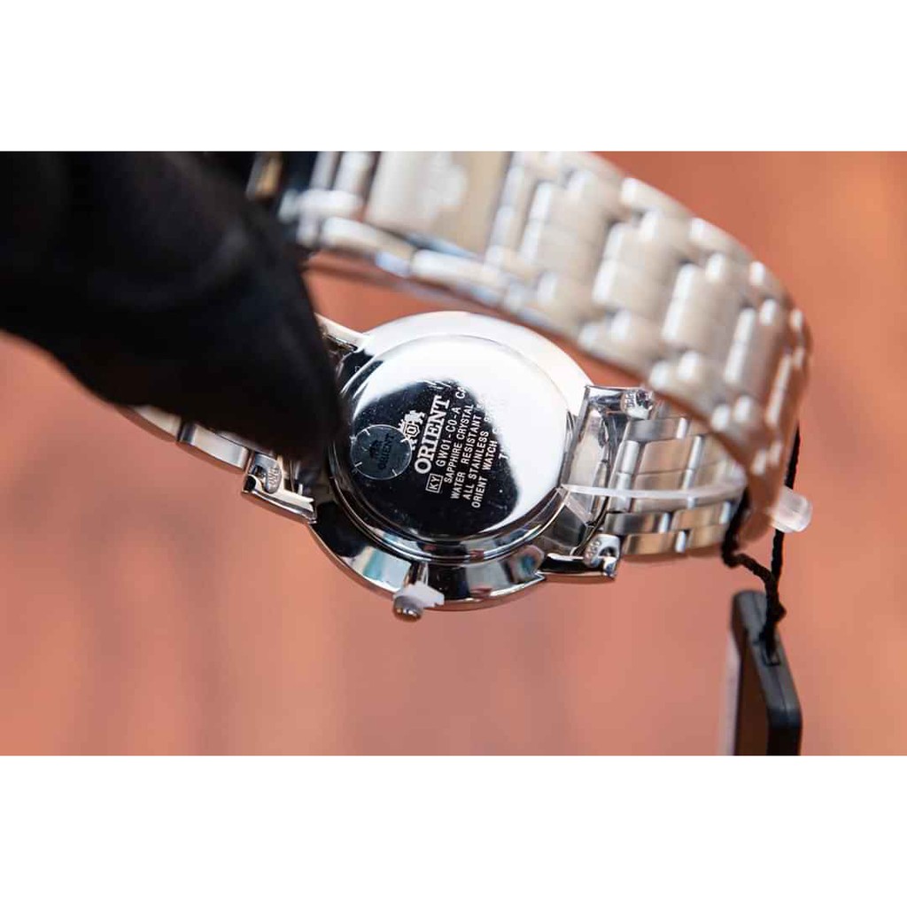 Đồng hồ nam Orient Quartz Slimline Black Steel - FGW01005B0