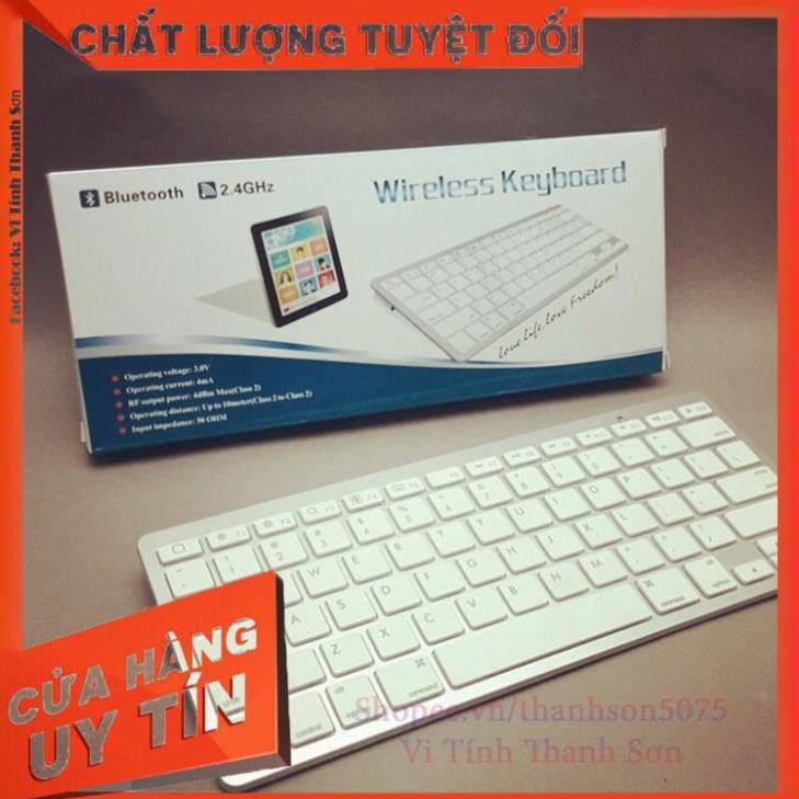 Bàn phím Bluetooth mini cao cấp BA15 - Vi Tính Thanh Sơn