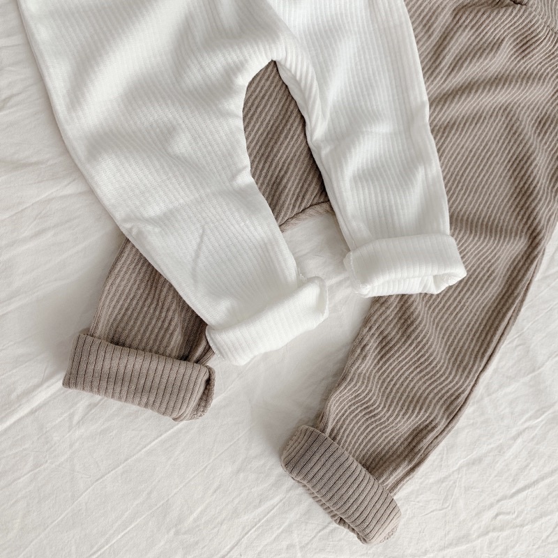 [Hình thật] [Freeship] quần thụng đáy lưng cao, chất cotton thun tăm co giãn 4 chiều, đóng bỉm thoải mái, 2 màu đẹp.
