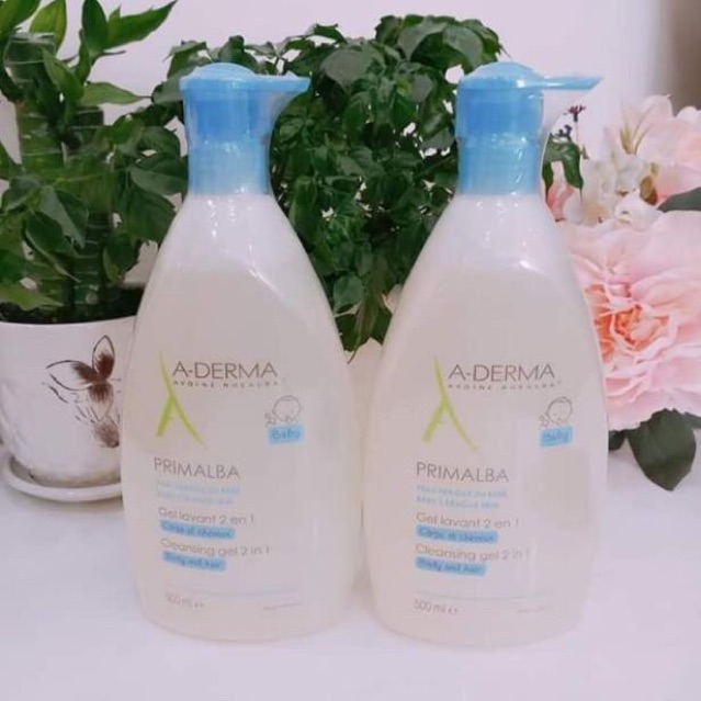 ✅ A-Derma Sữa tắm gội cho bé Primalba Cleansing Gel 2in1 500ml
