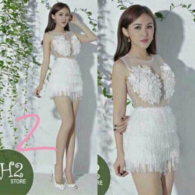Jump ngắn tua rua lưới thêu