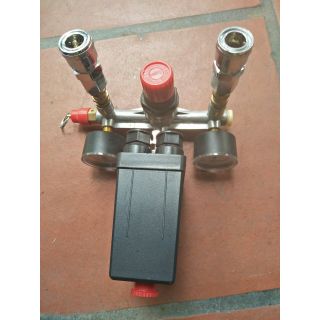 Rơ le máy nén khí + đồng hồ