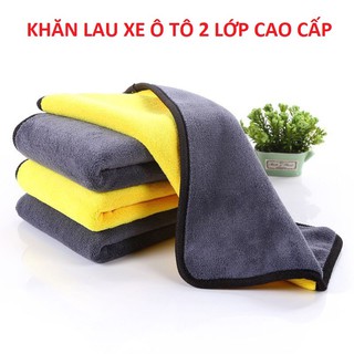 KHĂN LAU XE HƠI Ô TÔ 2 LỚP SIÊU THẤM CAO CẤP