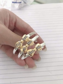 Lắc tay bạc khắc tên