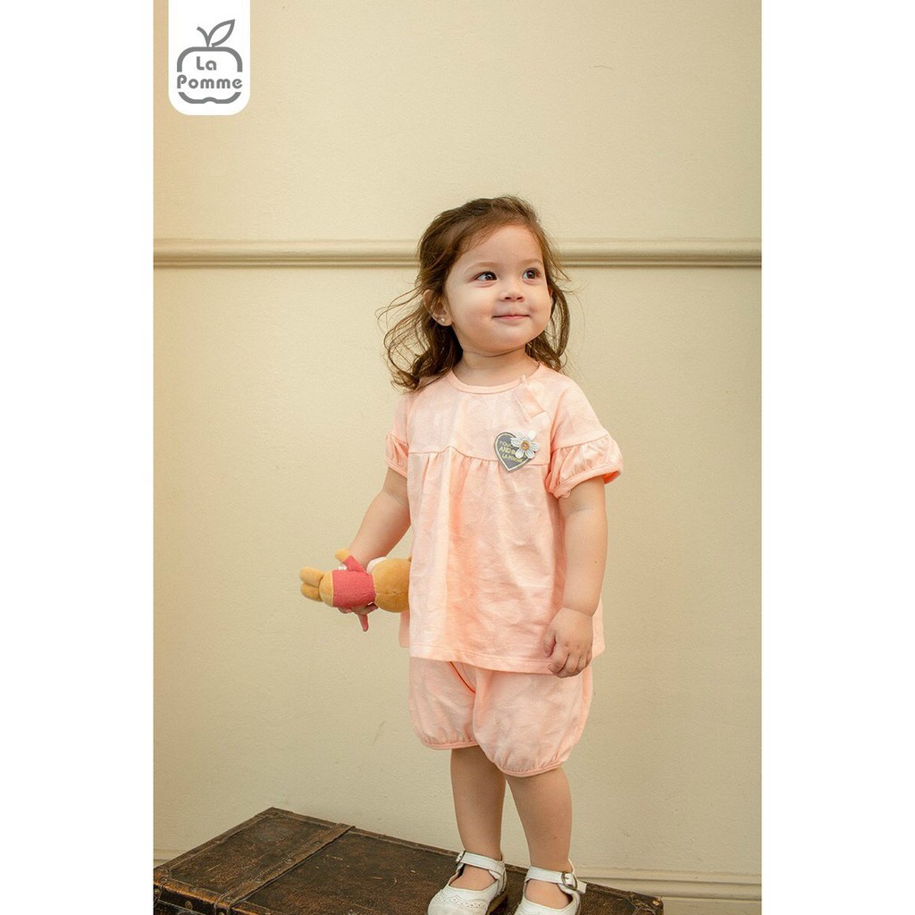 Bộ cộc tay Lapomme bé gái Babydoll (2 màu)