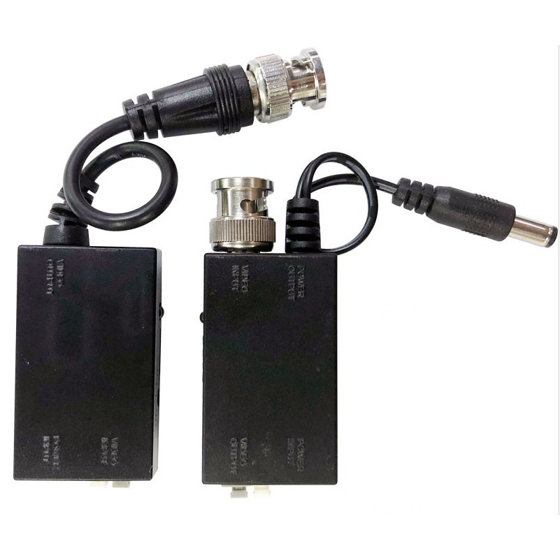 Máy phát video UTP hoạt động 1CH Balun BNC Video Balun 12V cho camera quan sát