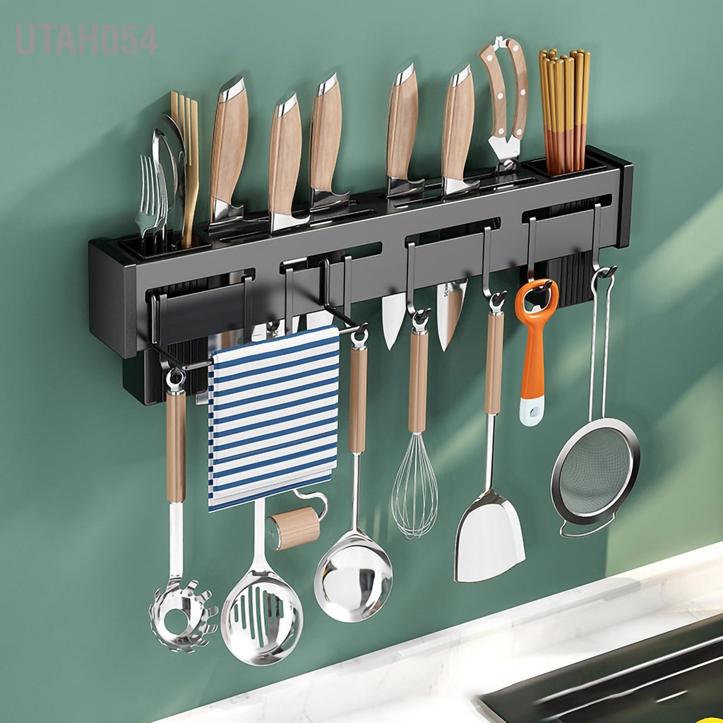 [Hàng Sẵn] Giá Treo Đồ Nhà Bếp Giá Cài Dao, Kéo, Đồ Dùng Nhà Bếp Đa Năng Bằng Inox Không Gỉ【Utah054】