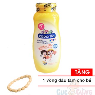 Phấn Chống nắng Kodomo 200g - 6 tuổi trở lên - Thái Lan Tặng 1 vòng dâu tằm cho bé