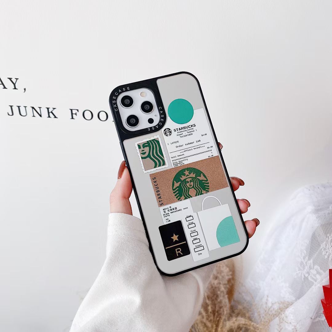 STARBUCKS Ốp Lưng Điện Thoại Phối Gương Thời Trang Dành Cho Iphone 12pro Max 12mini 11pro Max Xs Max Xr Se 2020 7 8 Plus | BigBuy360 - bigbuy360.vn