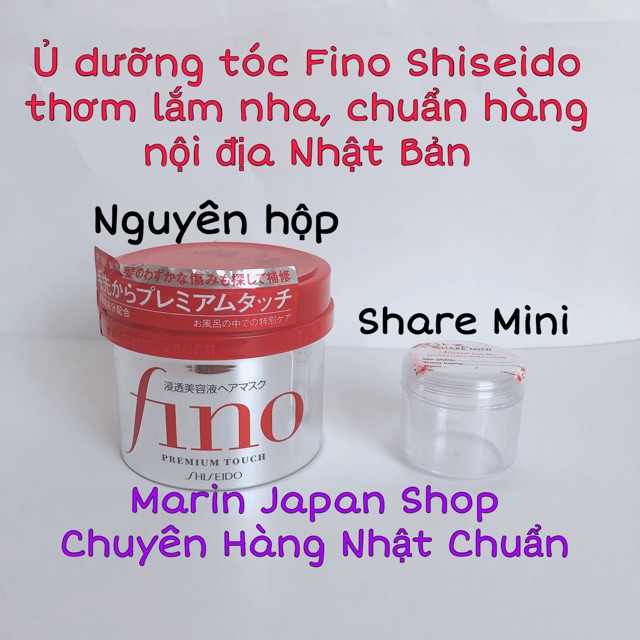 Kem ủ dưỡng tóc Fino hẵng Shiseido Nhật Bản