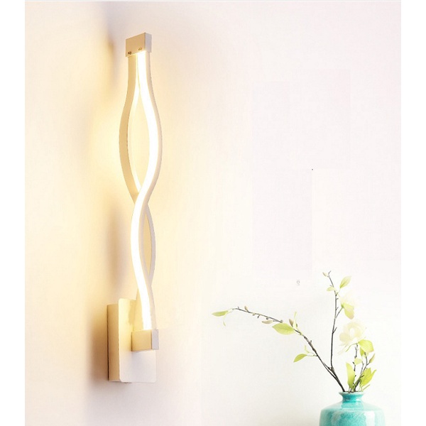 Đèn Led Trang Trí Gắn Tường Lá Xoắn 18W, Đèn Phòng Ngủ Treo Tường, Thiết Kế Đèn Phòng Khách Sang Trọng HL Lighitng