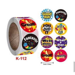 Cuộn 500 sticker khen thưởng cho bé