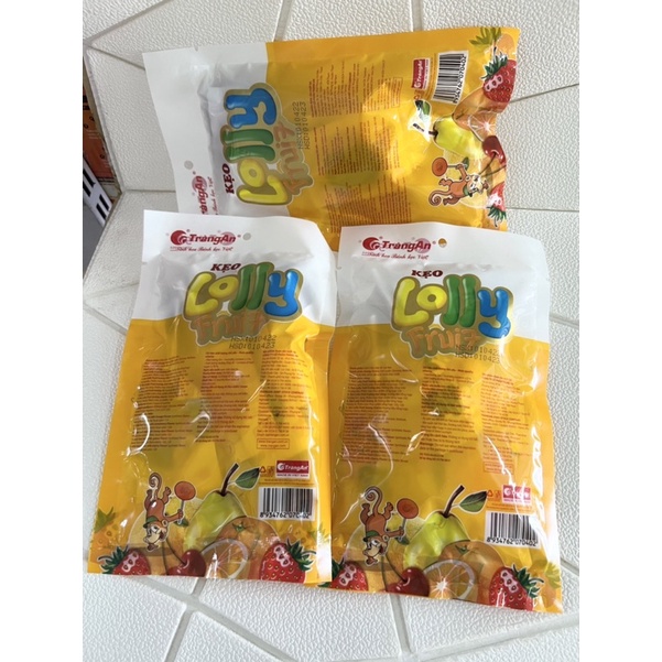 Kẹo Mút Lolly Fruit Tràng An Gói 12 Que.
