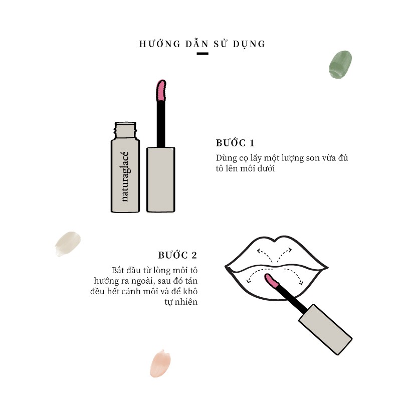 Son kem hữu cơ naturaglacé Liquid Rouge dưỡng ẩm mềm môi, Màu 02 - Pink Beige, 5.2g