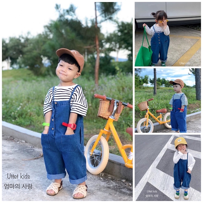 YẾM JEAN MẶC ĐƯỢC 2 KIỂU STYLE HÀN QUỐC DÀNH CHO BÉ TỪ 1 ĐẾN 5 TUỔI