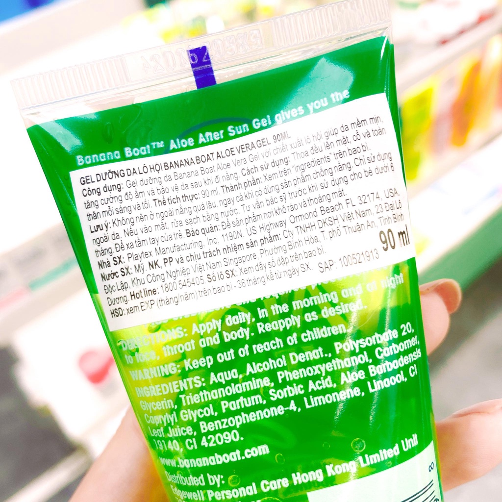 Gel lô hội đa năng Banana Boat Aloe Vera
