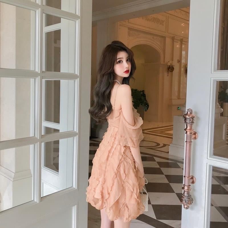 🌸 V01  Váy trễ vai | 2 dây ulzzang đi chơi đi du lịch đi biển siu xinhhh CÓ ẢNH THẬT
