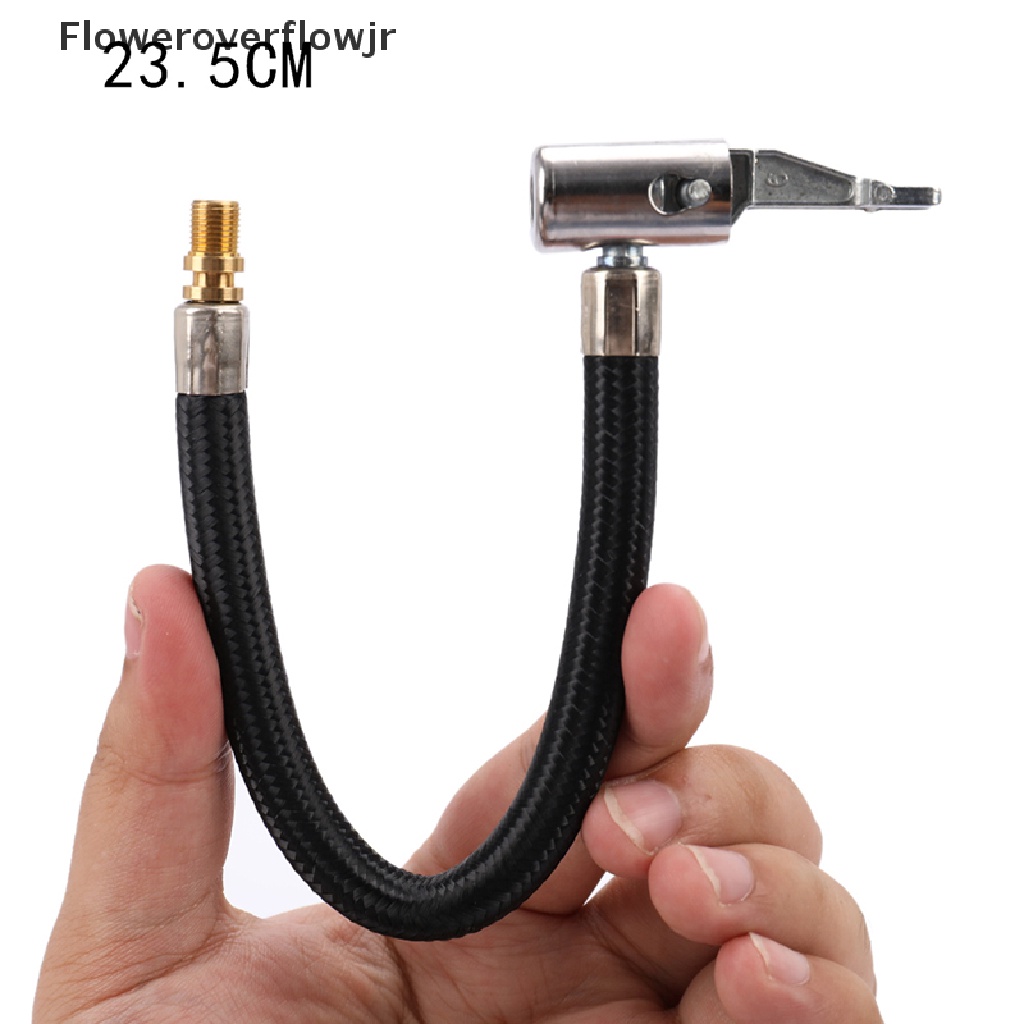 [AutoParts] Bicycle Motorcycle Bike Car Flexible Clip On Air Tyre Tire Chuck Inflator Hose .