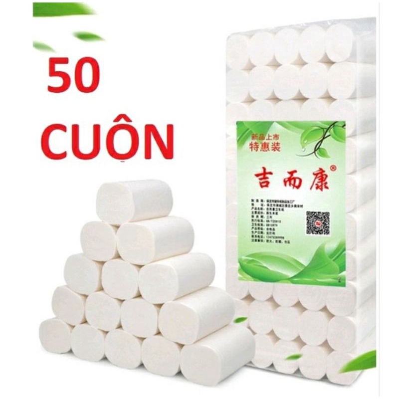 Giấy vệ sinh bịch 50 cuôn siêu dai, siêu tiết kiệm