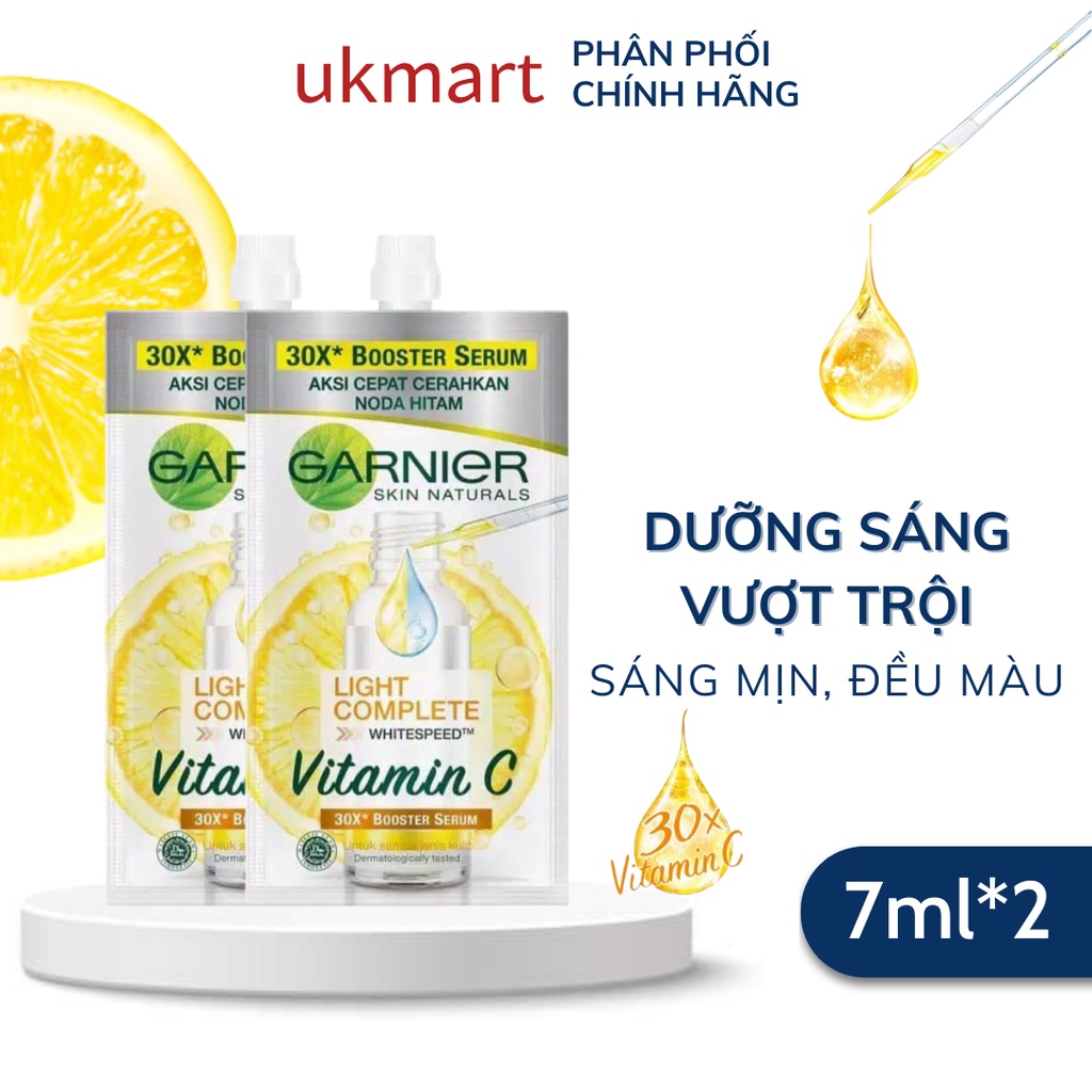 Tinh chất tăng cường sáng da mờ thâm Garnier