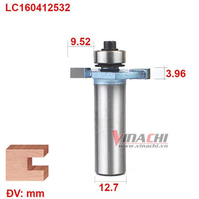 NGHỀ MỘC MŨI CUỐC 2 CÁNH BI LC1604 TIDEWAY CỐT 12.7MM ( CÁI )