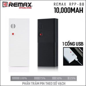 [Freeship đơn từ 50K] Pin sạc dự phòng 10000mAh Remax RPP-88