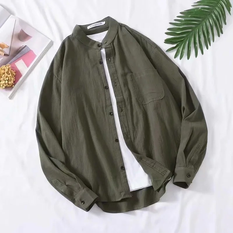 Áo Sơ Mi Dài Tay Thời Trang Hàn Quốc Cho Nam Và Nữ Size M-3Xl