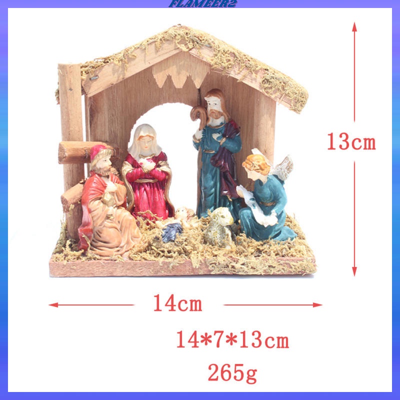 Mô hình tượng chúa Jesus Manger trang trí giáng sinh
