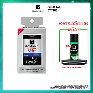 [MỚI] Nước hoa bỏ túi cao cấp Romano Vip 18ml Vision