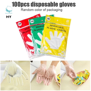 Set 100 Găng Tay Nhựa Trong Suốt Đa Năng Dùng Một Lần Tiện Dụng