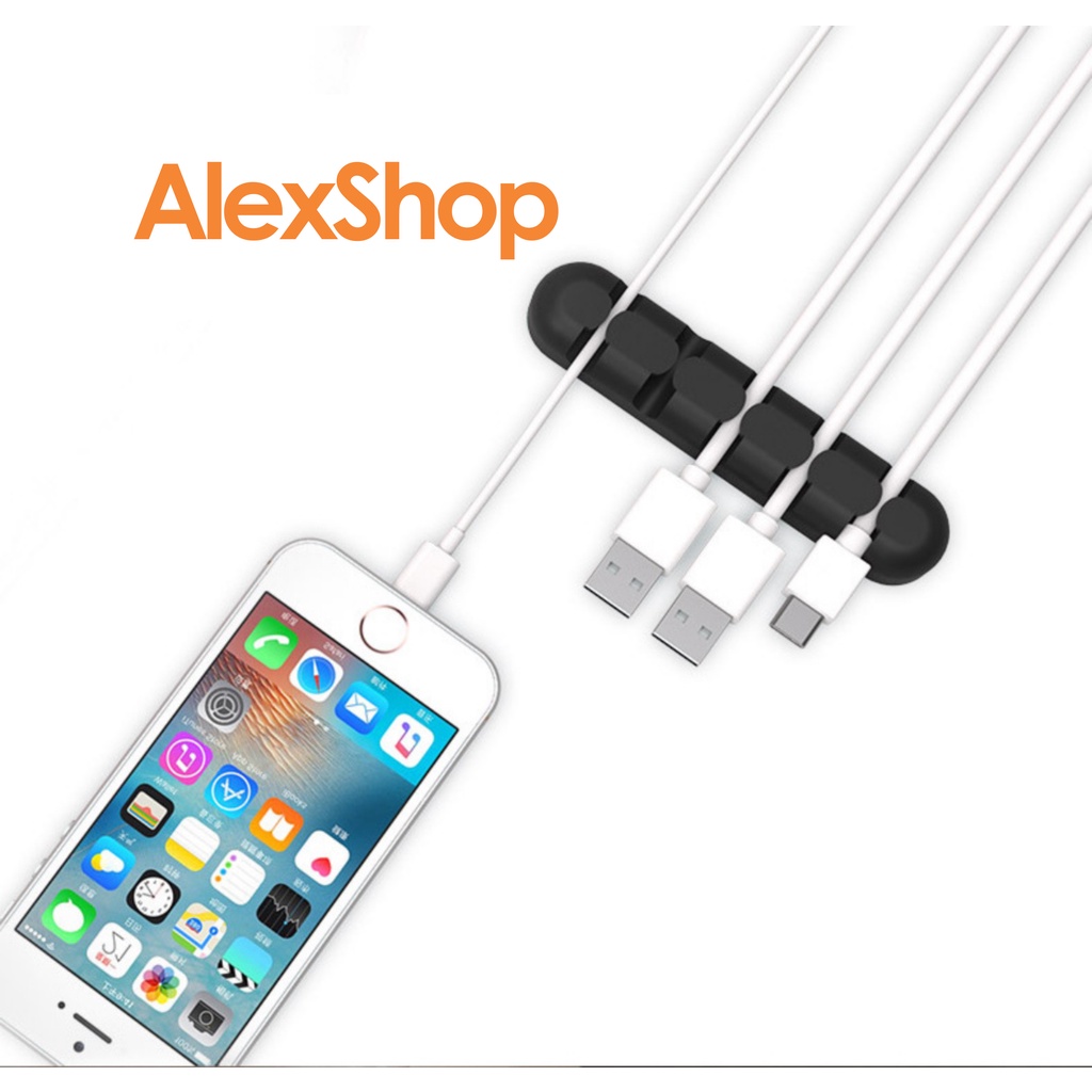 Đế Dán Cố Định Dây Cáp Chóng Rối Tai Nghe, Dây Sạc, Dây Cáp