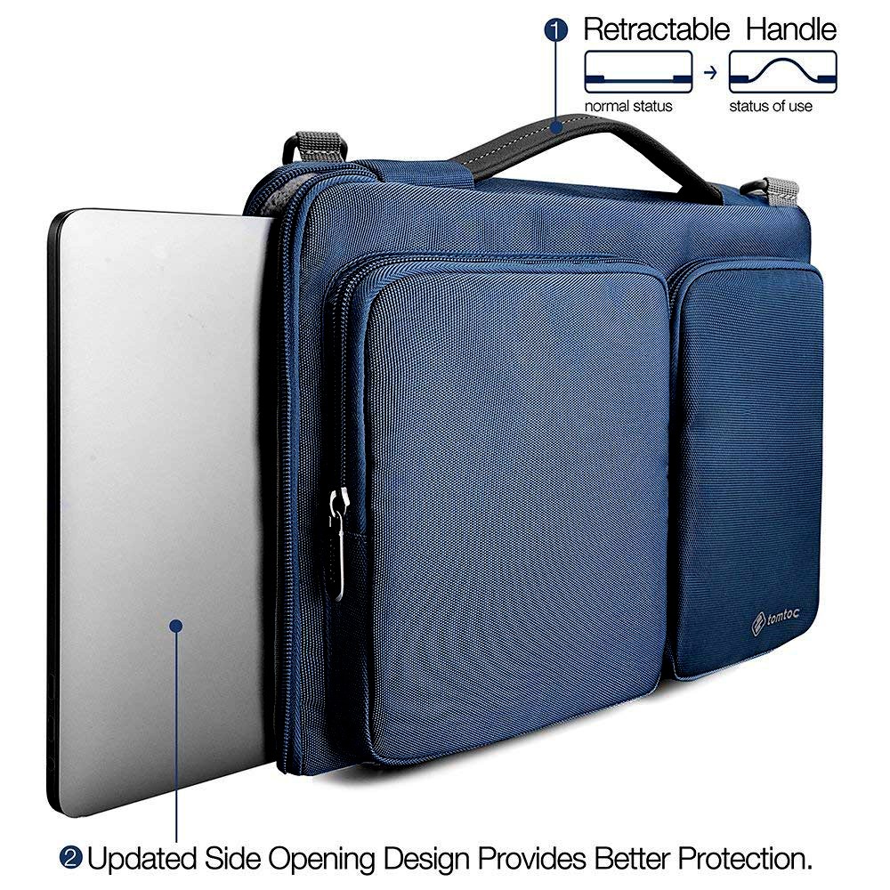 Túi Đeo Macbook-Laptop Tomtoc 360* Shoulder Bags 13/15' - Xanh Than