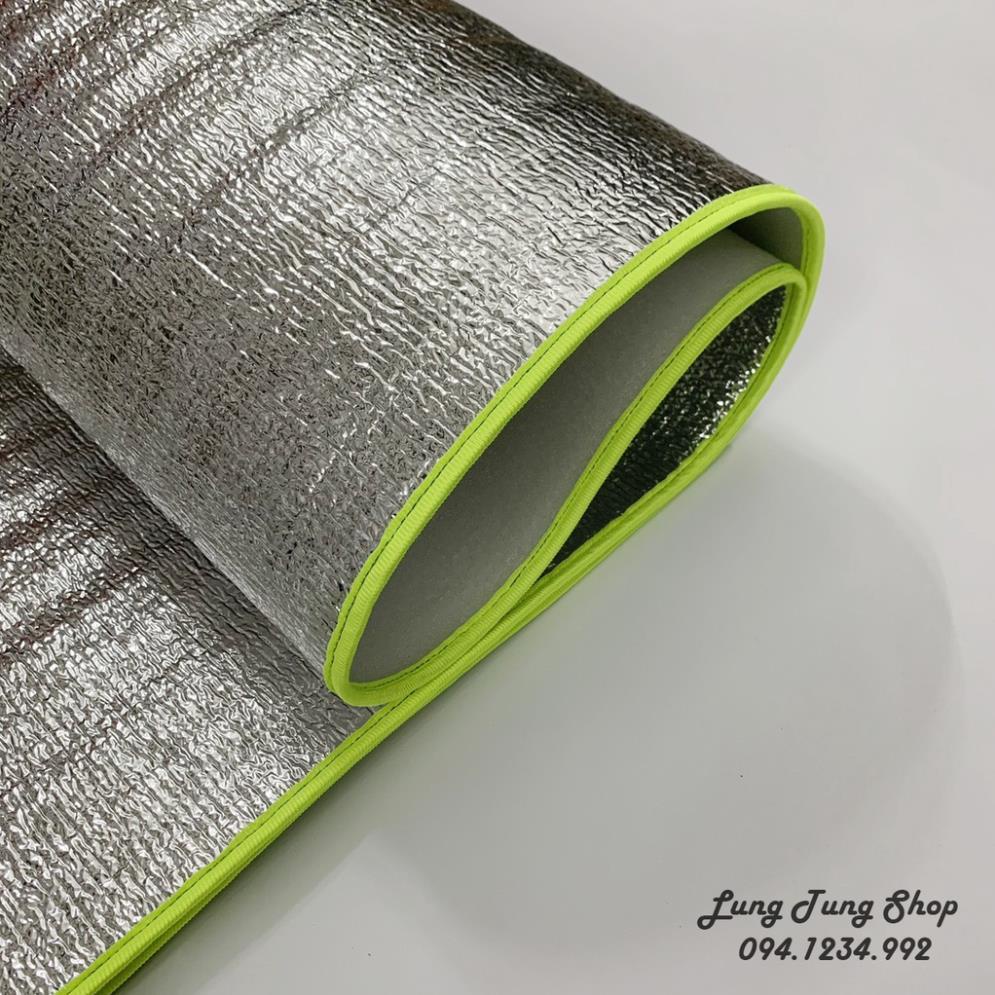 Chiếu ngủ trưa văn phòng cá nhân dày 3.5ly màu xanh lá mạ ( chọn kích thước ) - thảm ngủ trưa cá nhân , thảm du lịch
