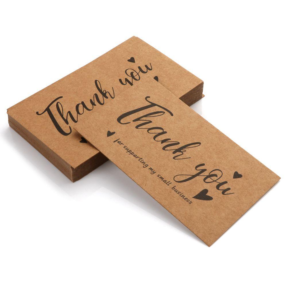KRNY Set 30 Tấm Thiệp &quot;Thank You&quot; DIY
