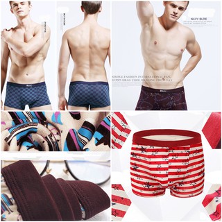 Hộp 4 quần lót nam Boxer cao cấp xuất Âu