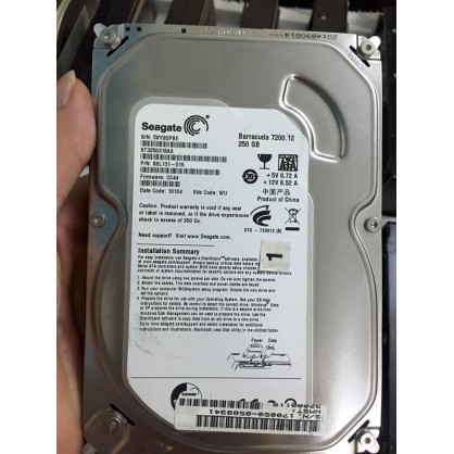 <HÀNG MÁY BỘ> Ổ Cứng SEAGATE 250GB Sata2- Test Good, Chạy Êm. Công Ty Bảo Hành 24 Tháng