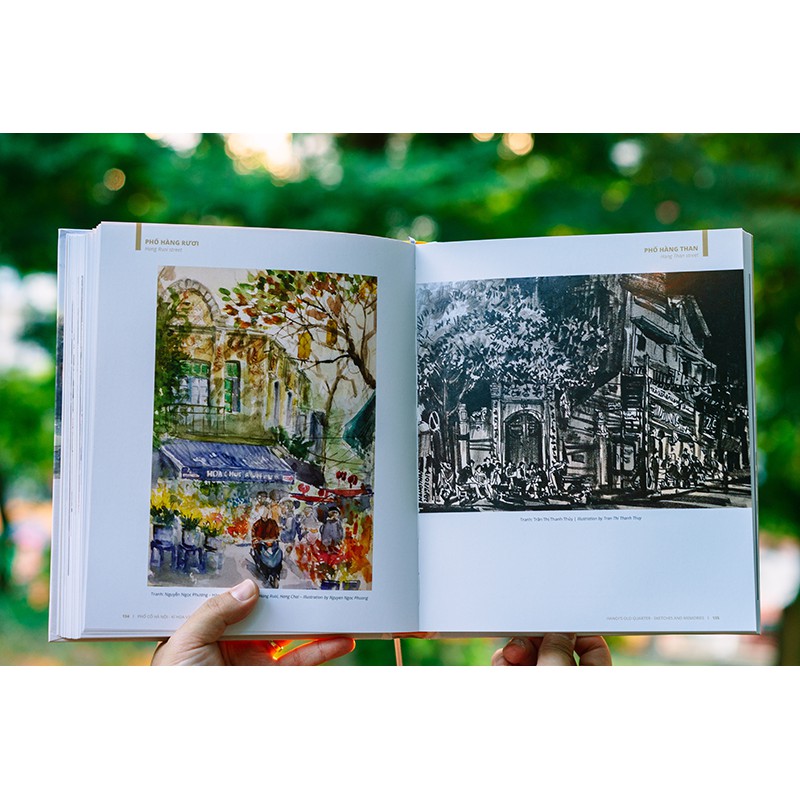 Sách - Phố cổ Hà Nội Kí họa & hồi ức - Hanoi's old quarter Sketches and memories (song ngữ Việt - Anh) | BigBuy360 - bigbuy360.vn