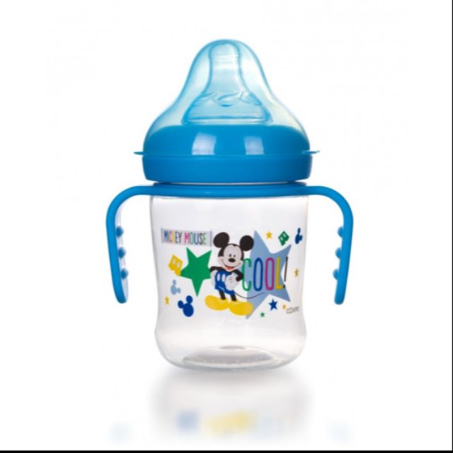 Bình sữa cổ rộng có tay cầm Disney 125ml