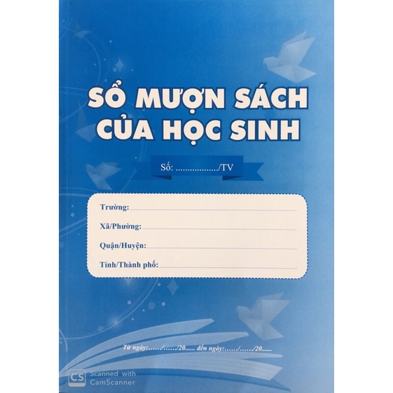 Sổ mượn sách của học sinh