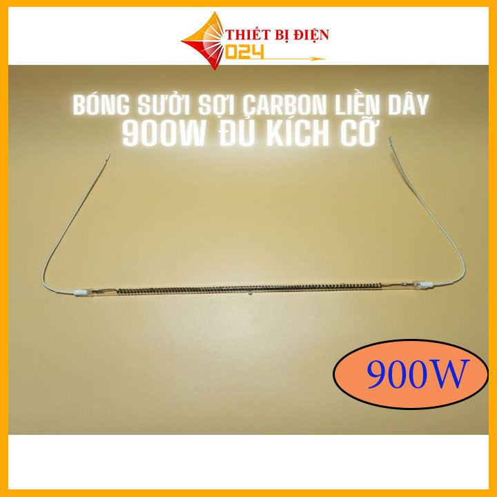 Bóng Sưởi Sợi Carbon Liền Dây 32cm 37cm 39cm 42cm 900W Hàng Loại Tốt