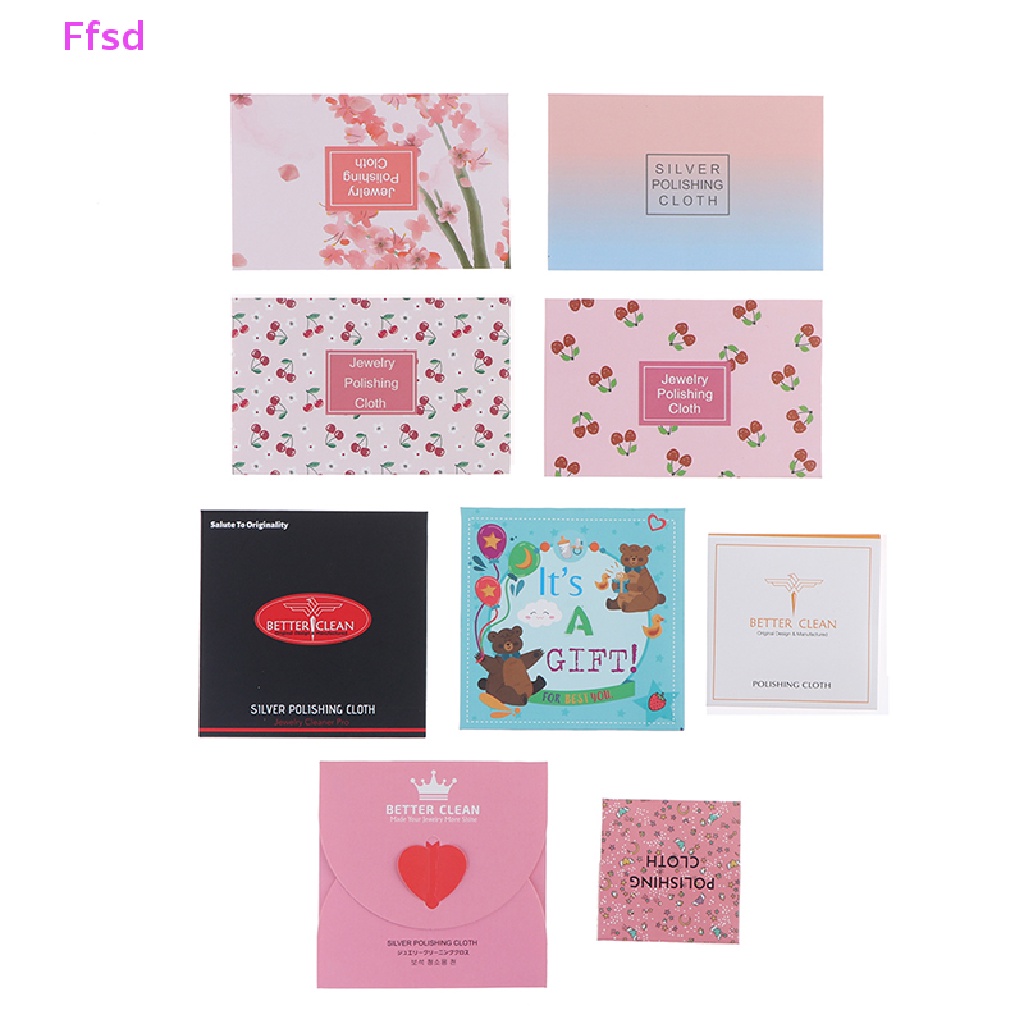 {Ffsd} Set 10 Khăn Lau Trang Sức Bạc 925