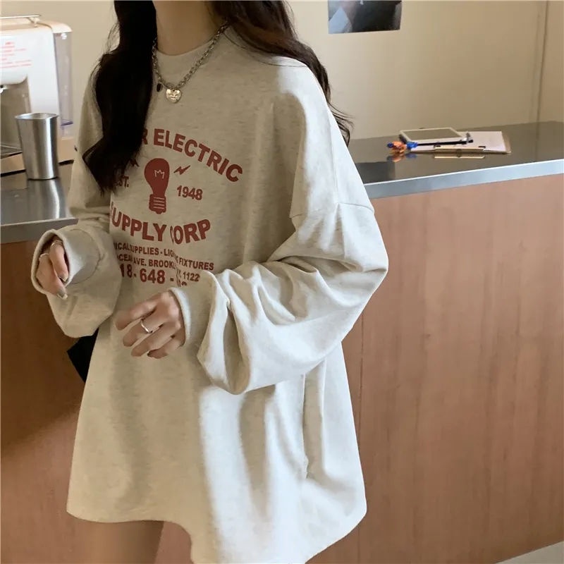 Áo thun da cá tay dài form rộng (Pre-Order)