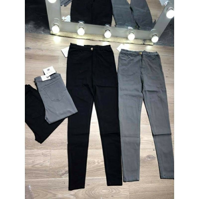QUẦN LEGGING CẠP CAO QUẦN JEAN ÔM BODY CHẤT SIÊU CO GIÃN BÒ GIẤY