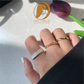 Set nhẫn 3 chiếc nhẫn thời trang, phong cách | yame | n01