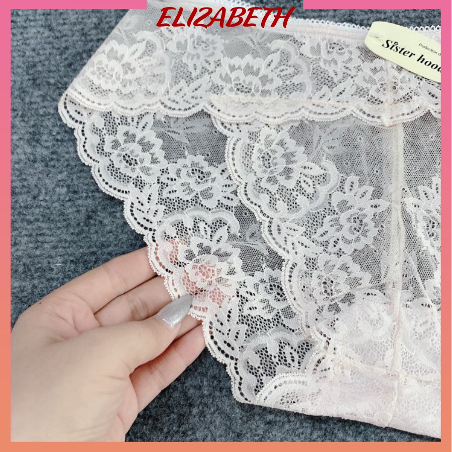 Quần lót ren nữ gợi cảm sexy siêu mỏng nhiều màu, mềm mịn quyến rũ, quần lót Elizabeth Chip | BigBuy360 - bigbuy360.vn