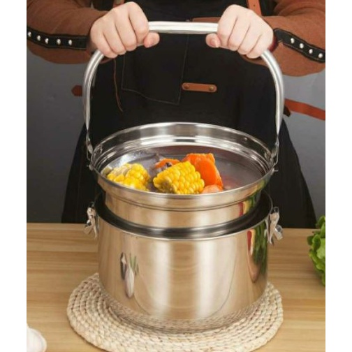 Nồi ủ nấu chậm giữ nhiệt chân không Nồi hầm đa năng inox SU304 nhập khẩu cao cấp 9 lít.