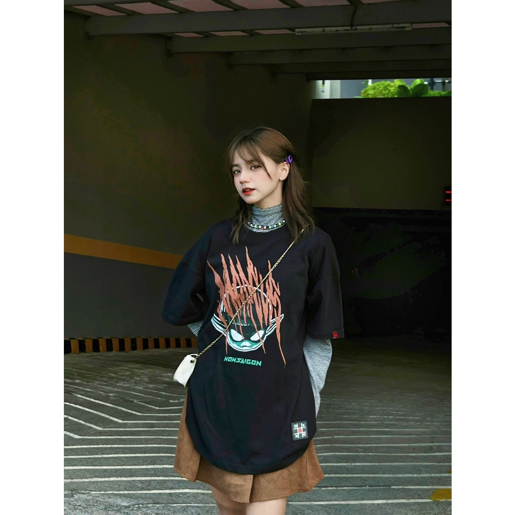 Áo thun NEEDS OF WISDOM Angry Marcus Tee - Black - Local Brand Chính Hãng