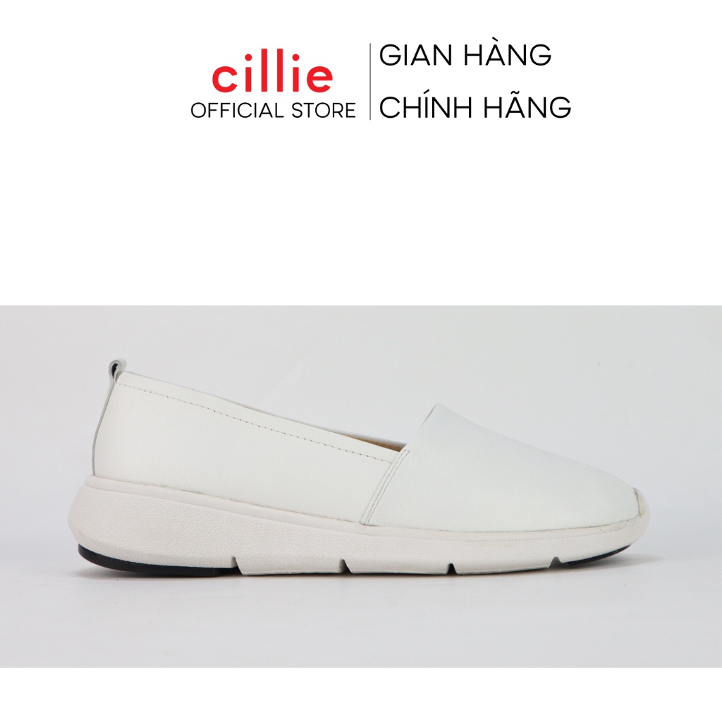 Giày slipon nữ basic phối đế thể thao êm mềm nhẹ chân cao 3cm đi học đi chơi Cillie 1117