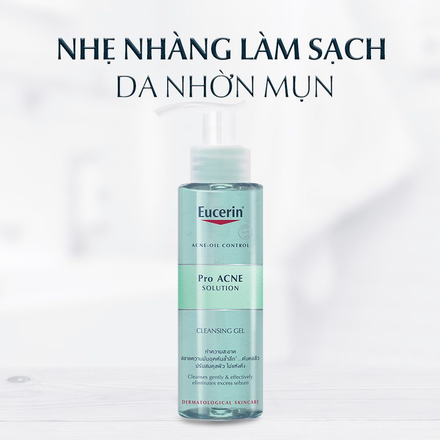 Gel Rửa Mặt Da Dầu Mụn Eucerin Pro ACNE Solution Cleansing 400ml